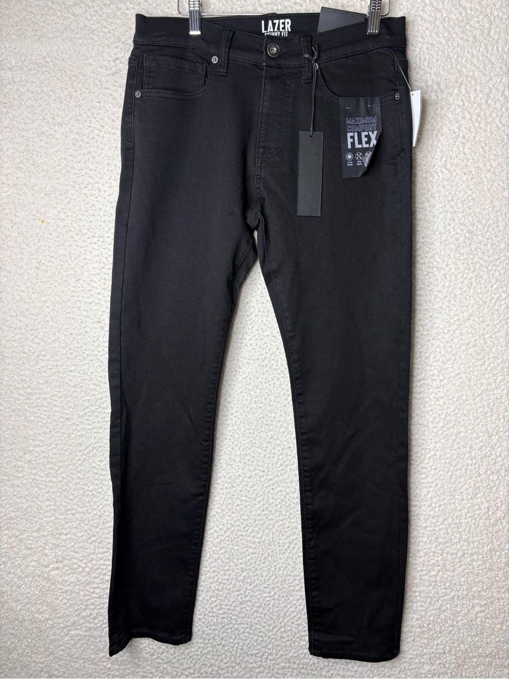 NWT Lazer Men's Black Flex Stretch Jeans 30x32